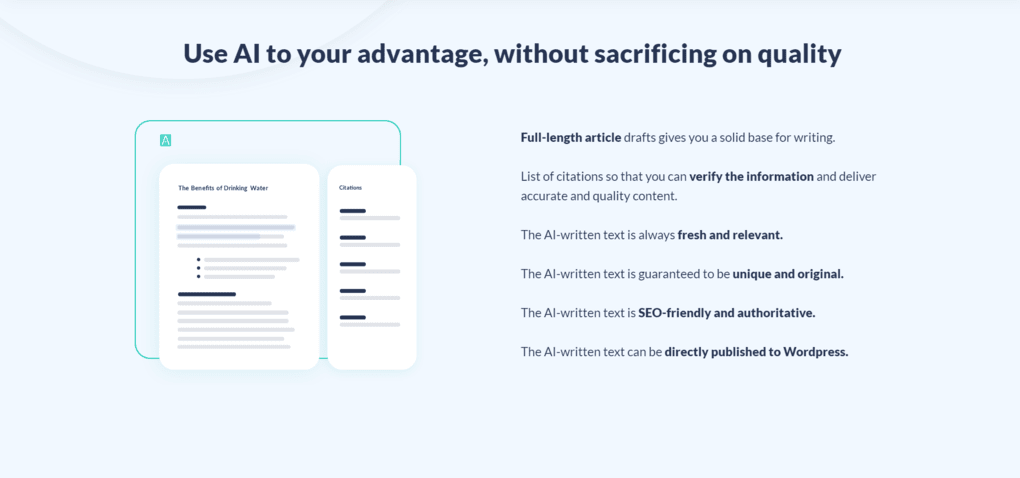 AI writer is great for creating content faster