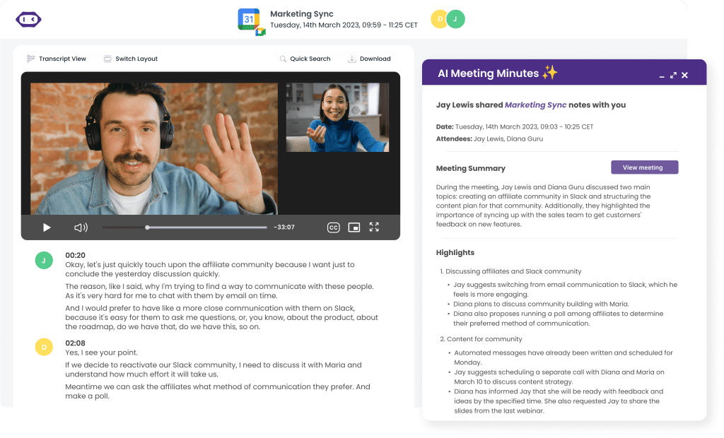 Best AI meeting assistant