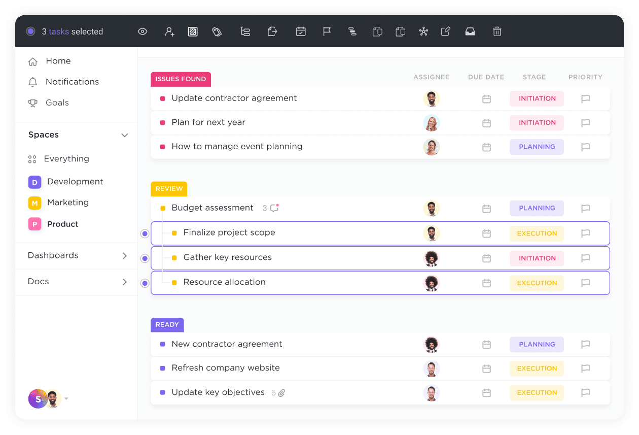 ClikUp can be a great way for busy teams to boost their project management by using AI scheduling assistant