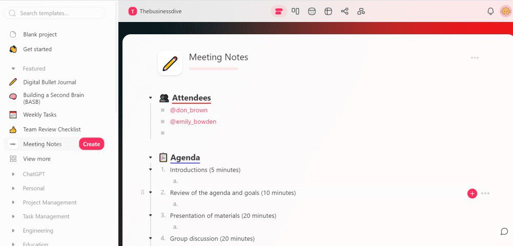 One of the best AI note taking app for personal notes