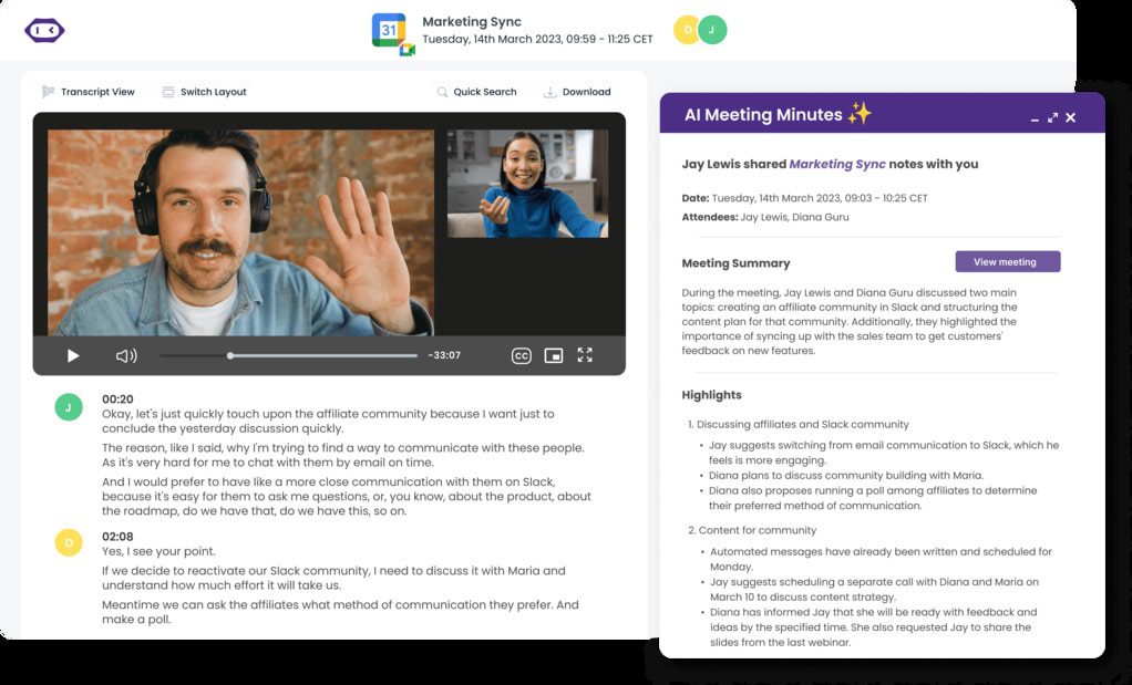 Best AI meeting assistant that can automate Zoom meetings as well