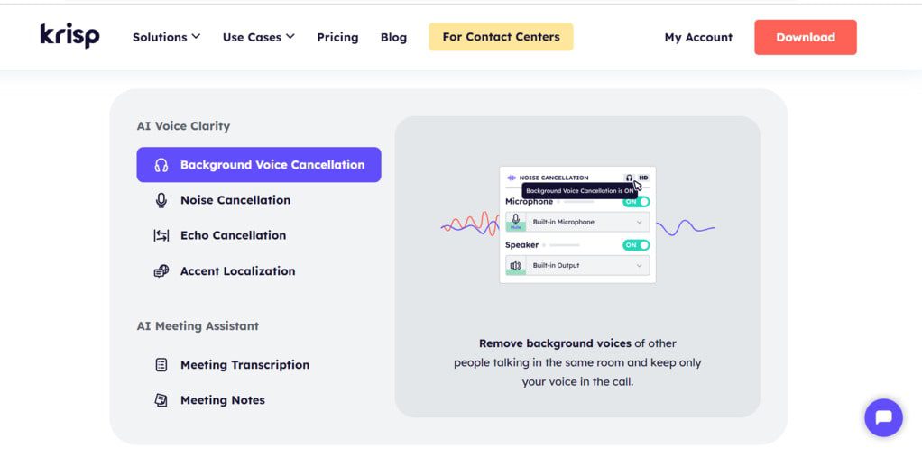 Krisp is a good tool for remote workers