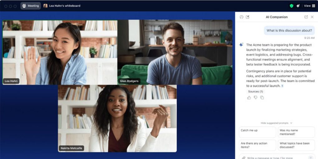 Zoom AI Companion key features