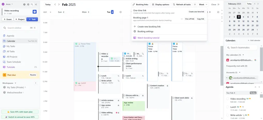 Motion meeting scheduler