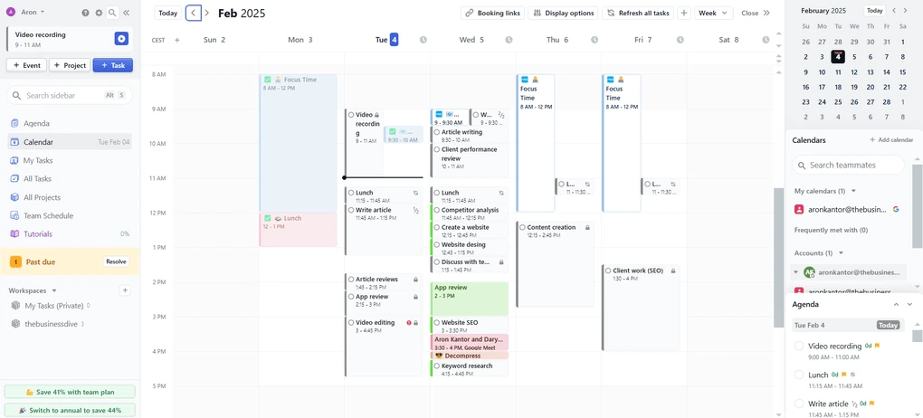 Motion project management tool