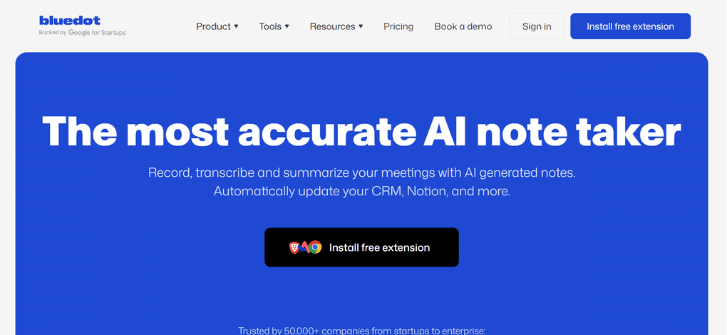 Firelfies AI and tl;dv alternative_Bluedot