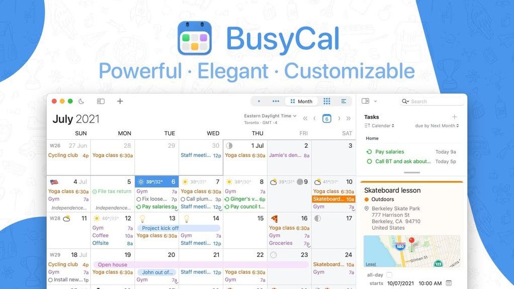 busycal Mac calendar app