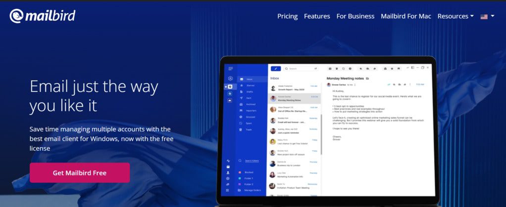 best email productivity tool - Mailbird