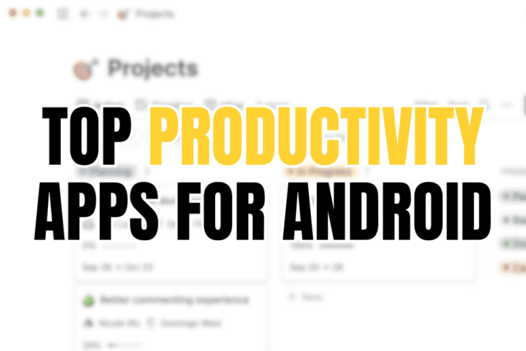 Top Productivity Apps For Android