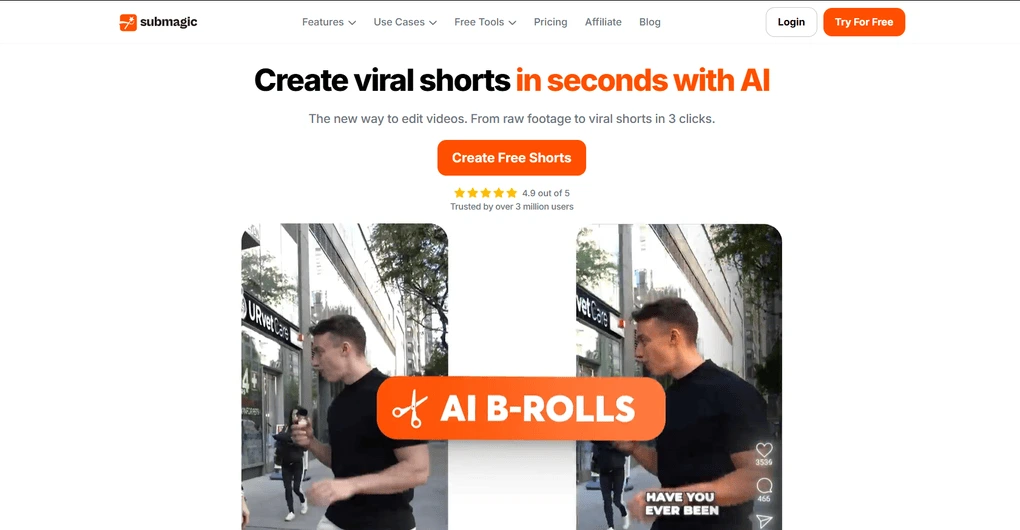 Submagic is a good Vidnoz AI alternative