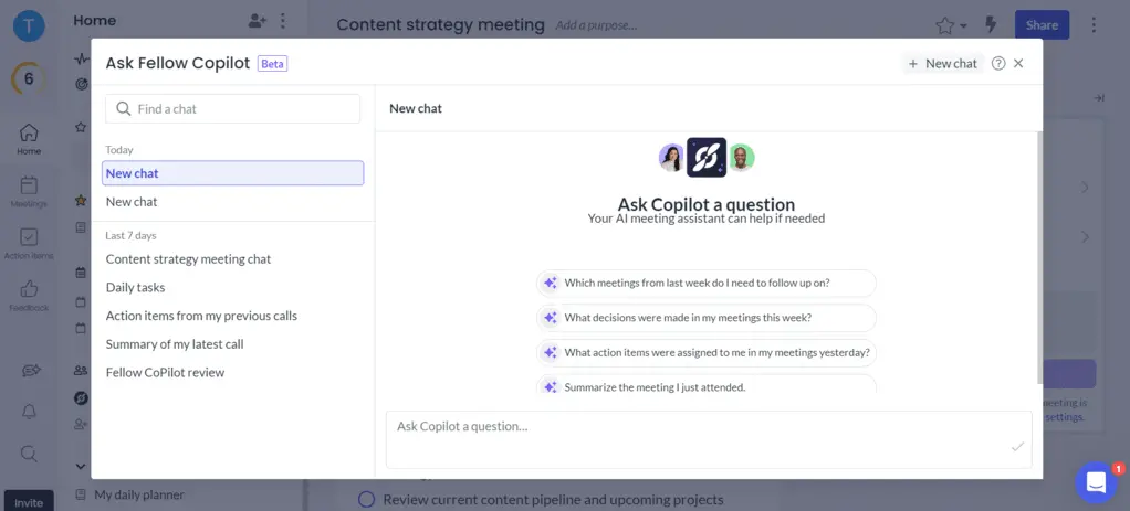 Fellow's Copilot feature
