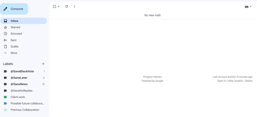 Sanebox review - after