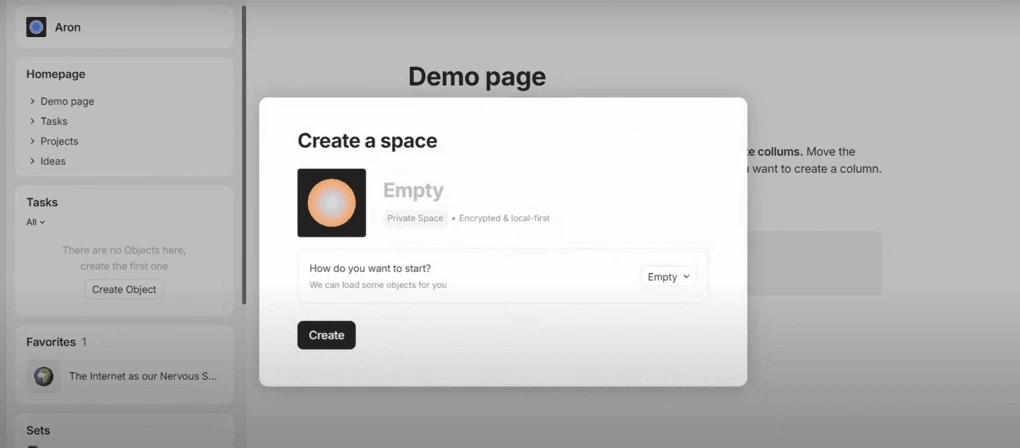 Anytype review - spaces