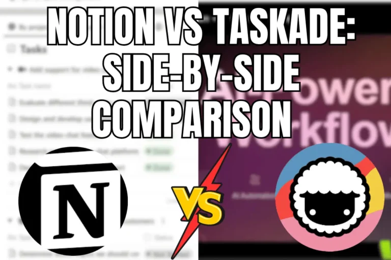 Notion Vs Taskade Side-by-Side Comparison