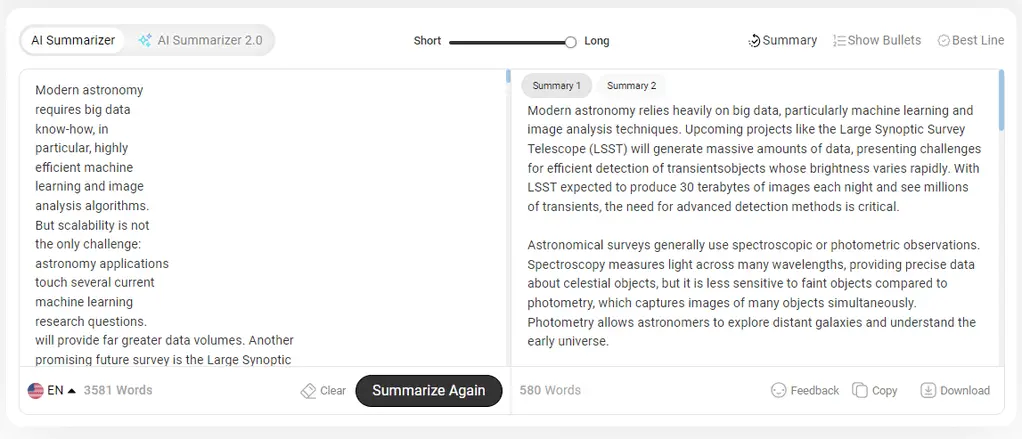 AI summarizer downside 