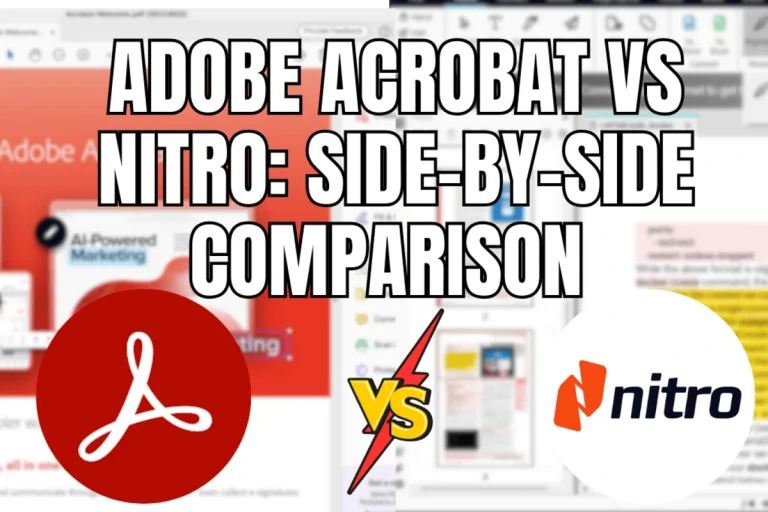 Adobe Acrobat vs Nitro