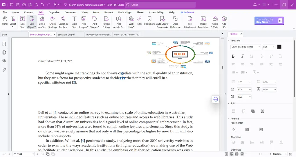 Foxit review PDF editor