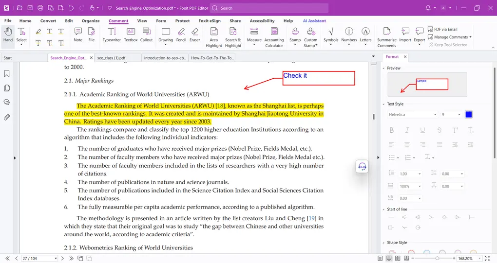 Foxit review annotate PDFs
