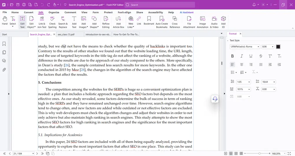 Foxit review pdf editor feature