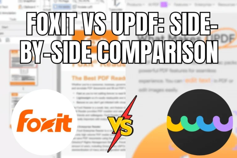 Foxit vs UPDF
