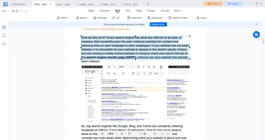One of the best PDF editors EaseUS PDF