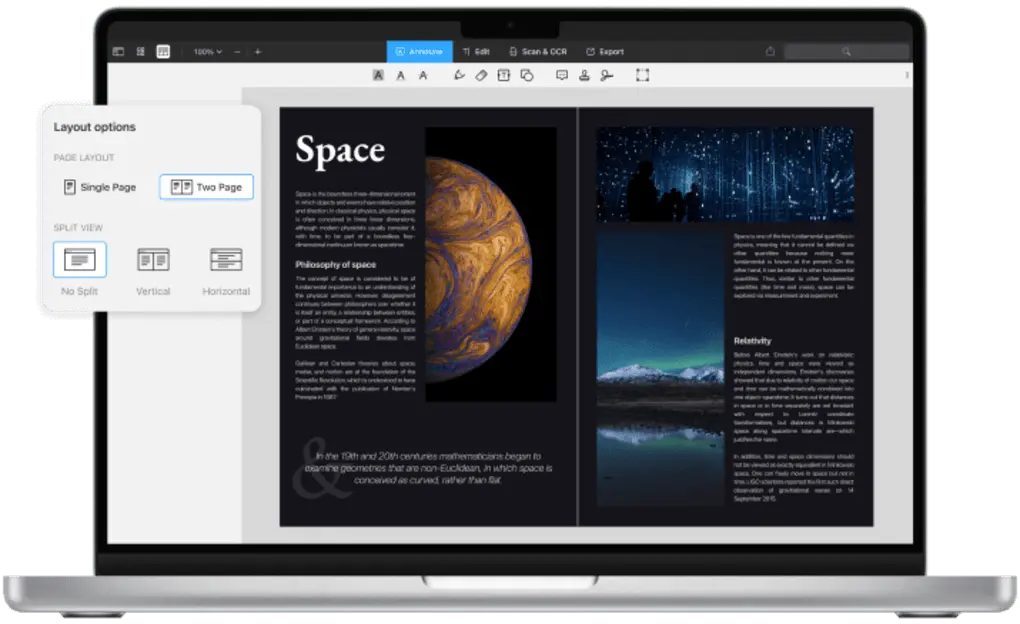 PDF Expert PDF reader features