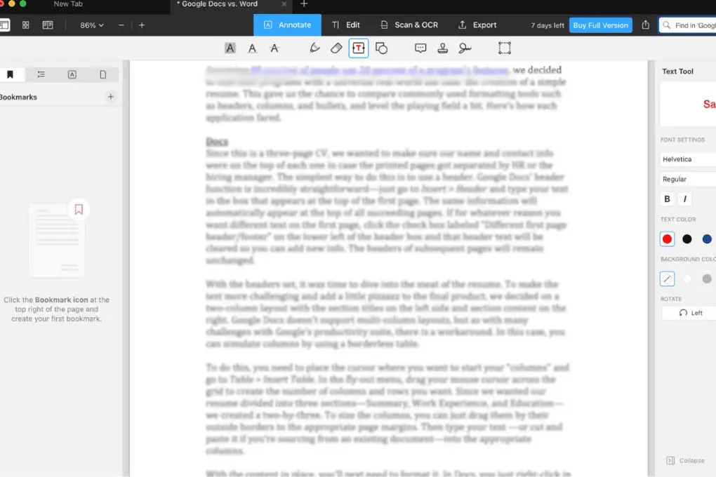 PDF Expert - annotation tools