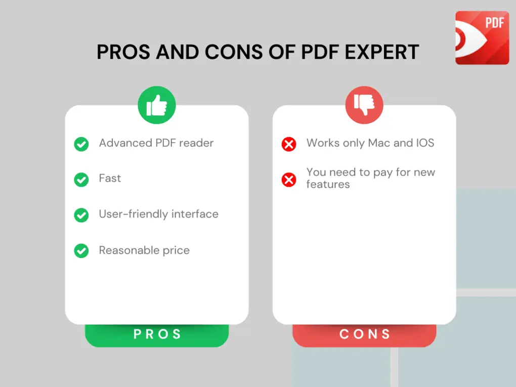 PDF Expert pros and cons 