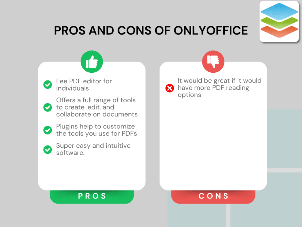 Pros and Cons of OnlyOffice