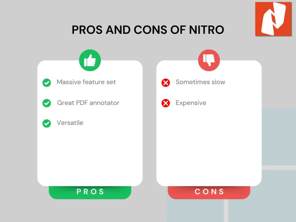 Pros and cons of Nitro
