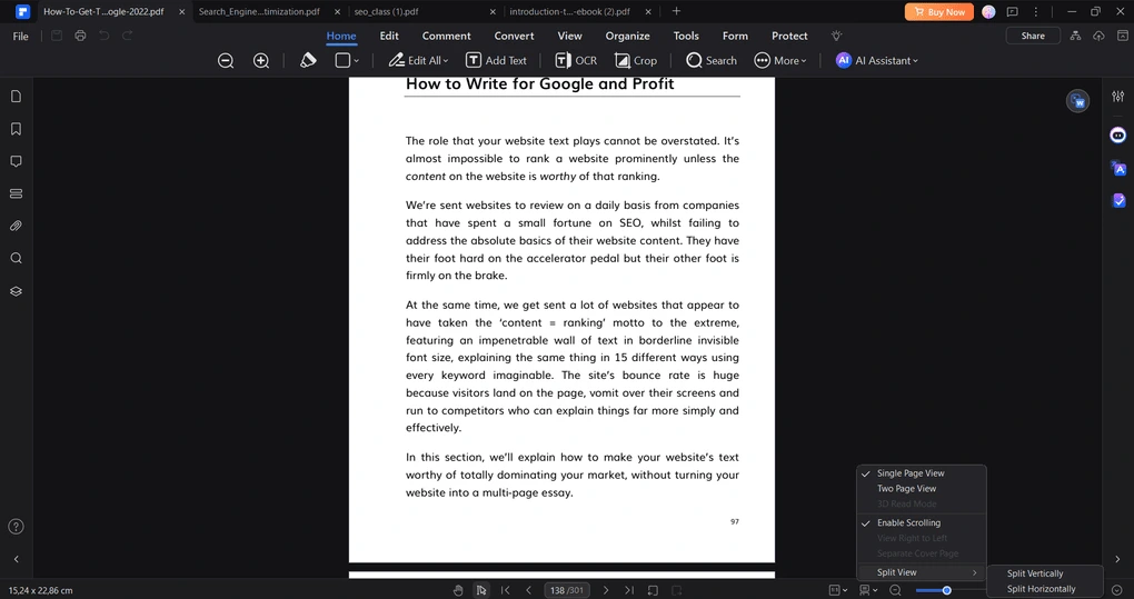 Wondershare PDFelement review PDF reading tools 