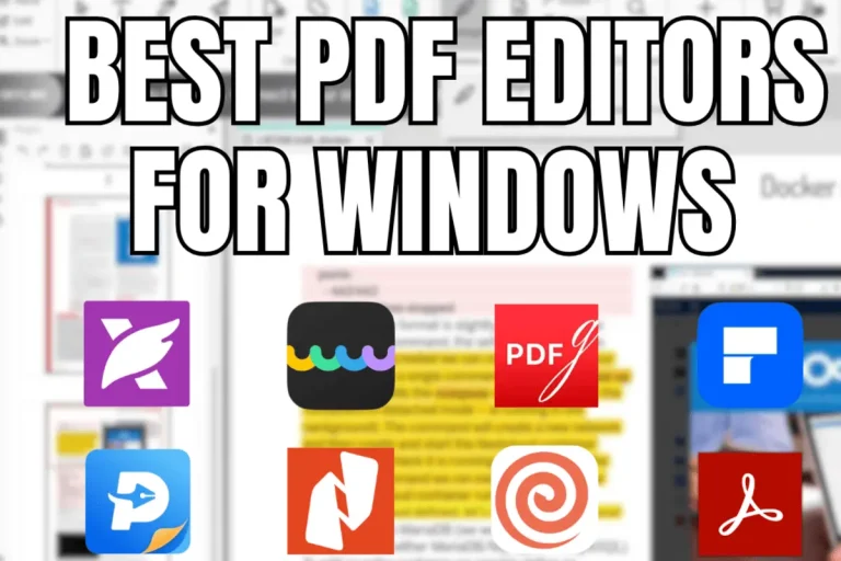 Best PDF editors for Windows