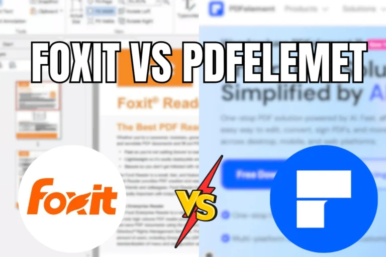 Foxit vs PDFelement