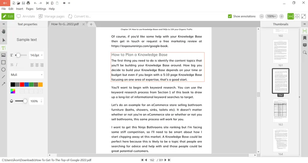 PDF Candy PDF editing features for Windows