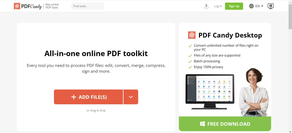 PDF Candy is one of the best pdf editors for Windows
