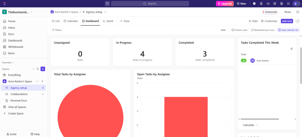 ClickUp project management tools