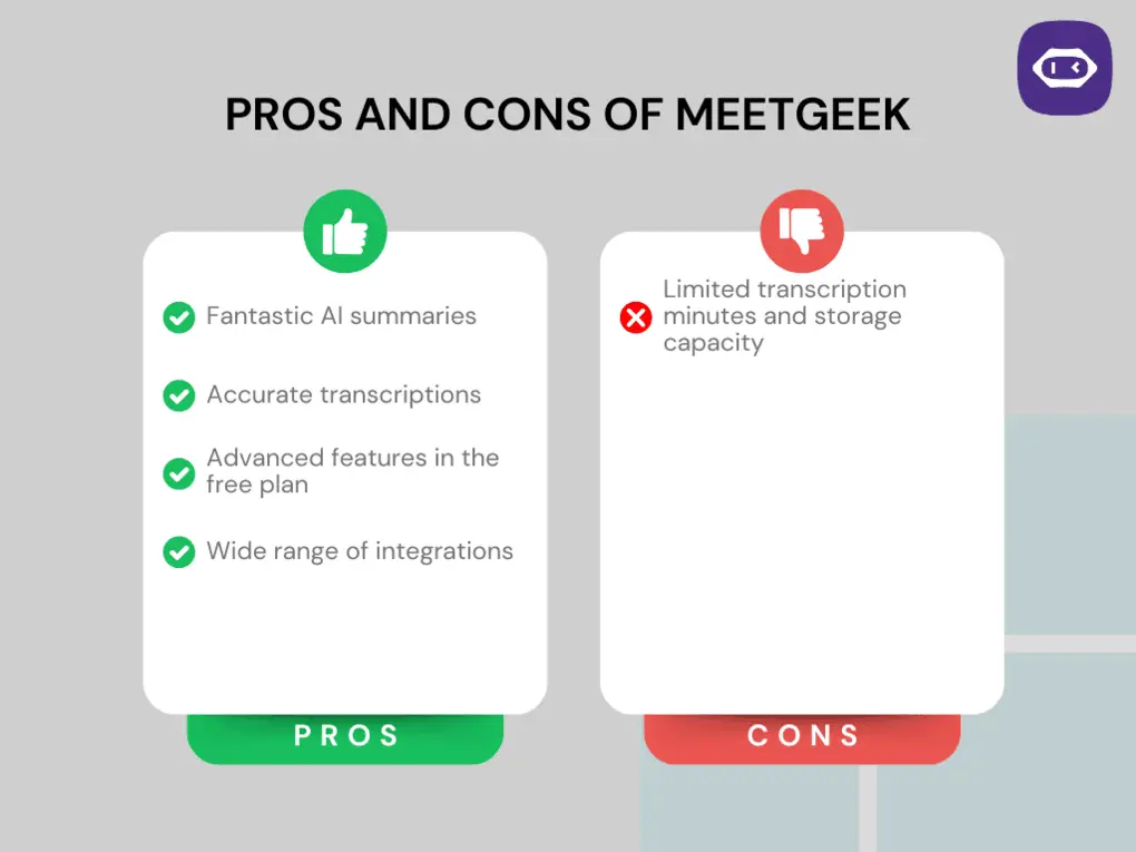 Pros and Cons of MeetGeek