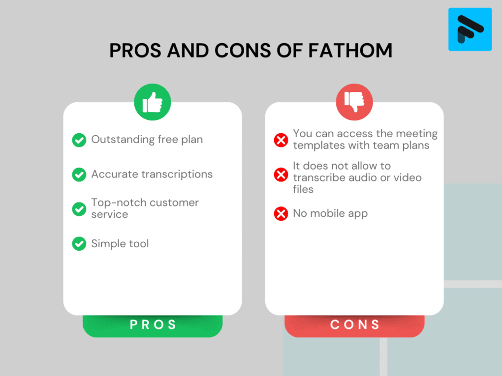 Pros and cons of Fathom