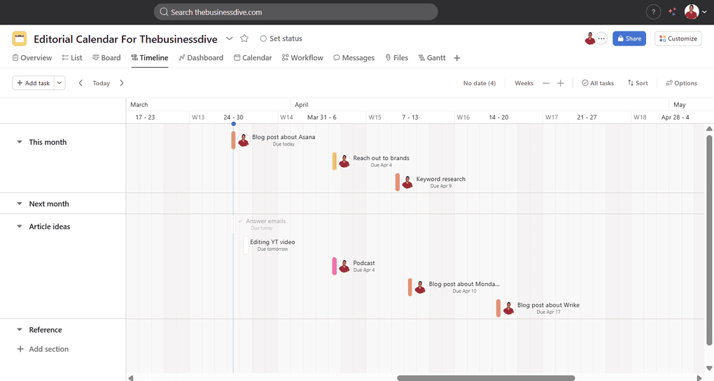 With clickup you can manage multiple projects 