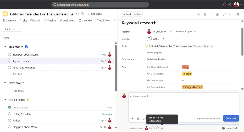you can assign tasks in Asana 