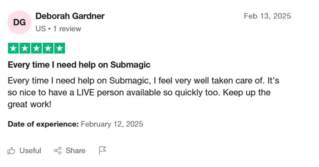 I also used user reports for my Submagic review