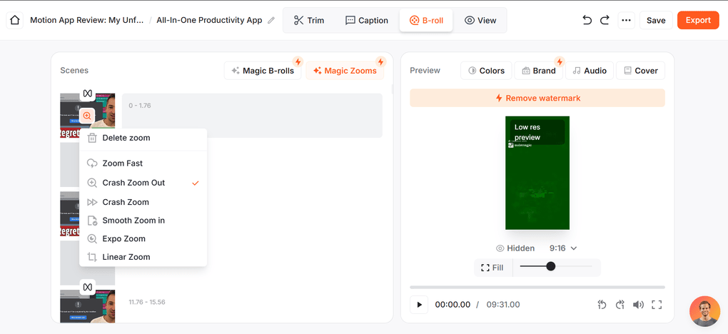 I enjoyed the video editing tools during my Submagic review