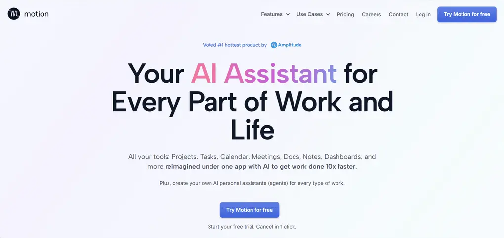 Motion vs ClickUp what is Motion