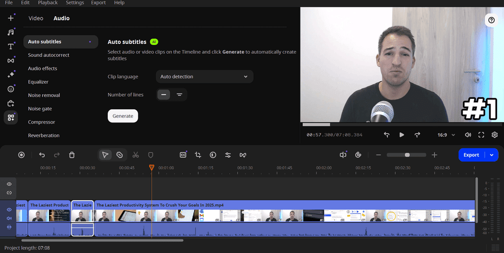 Movavi audio features