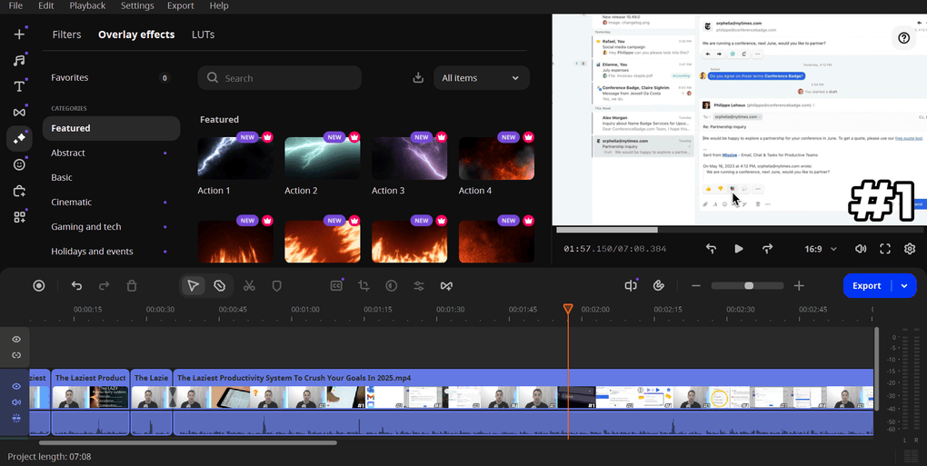 Movavi effects and filters