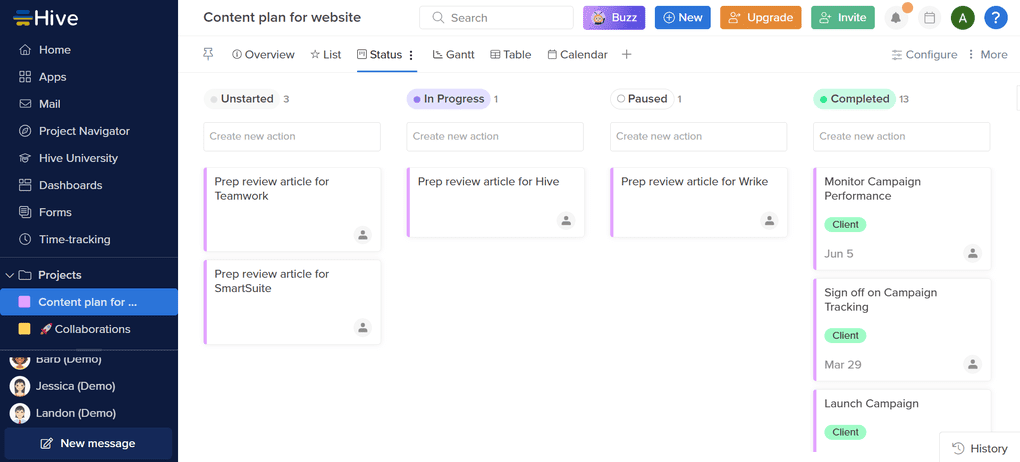 Hive project management tools