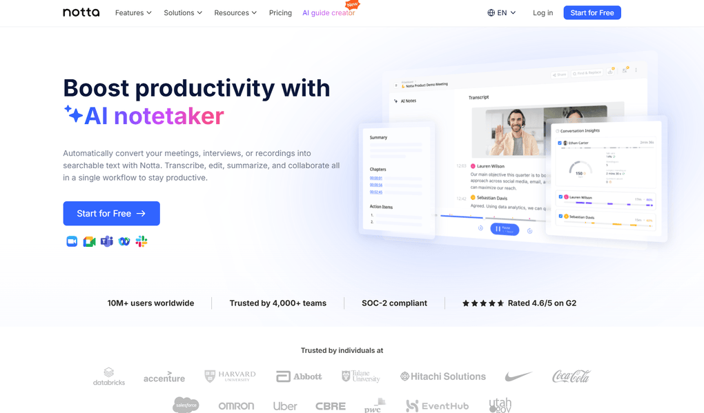 Notta review - what is Notta