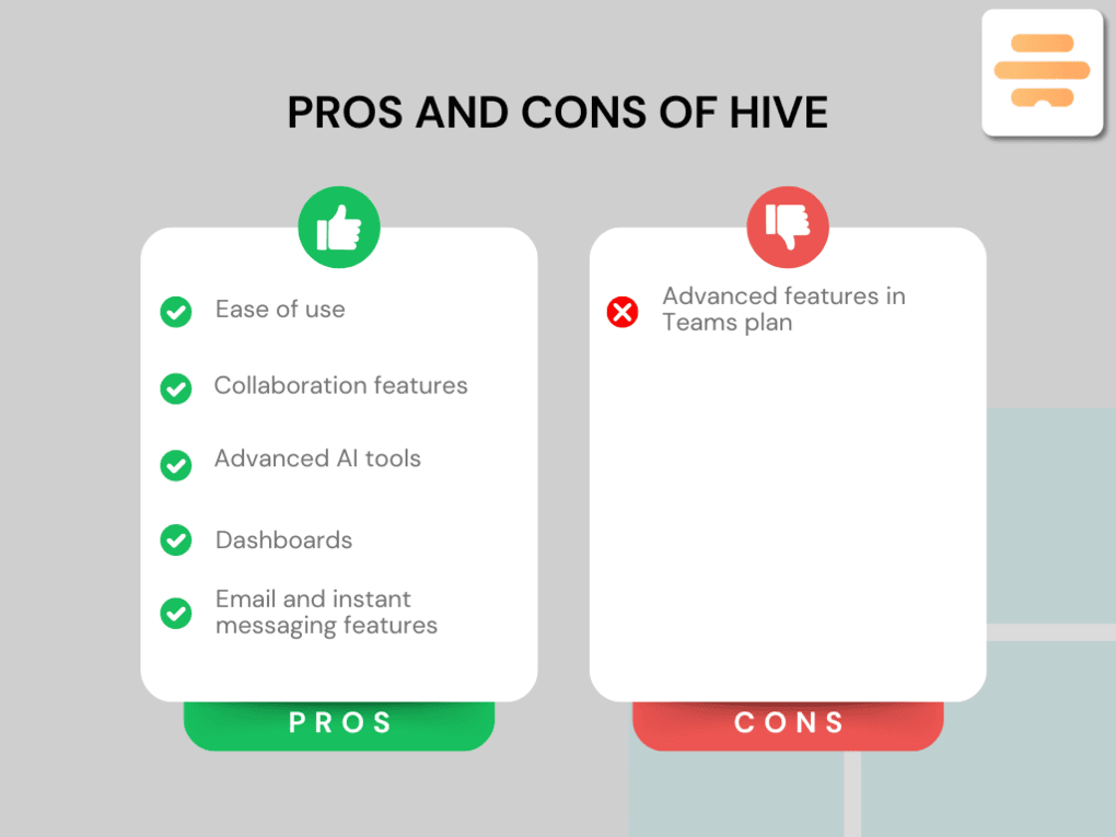 Pros and cons I discovered during my Hive review