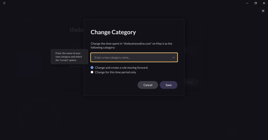 Rize review - categories
