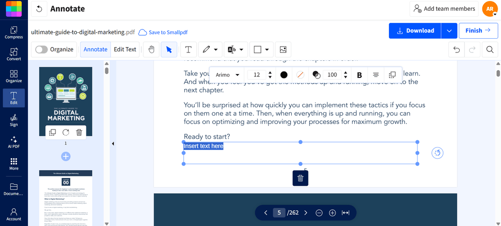 Smallpdf pdf editing tools